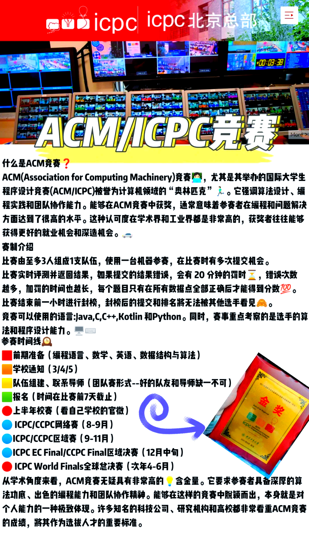 ACM比賽規則與友誼交織的小故事